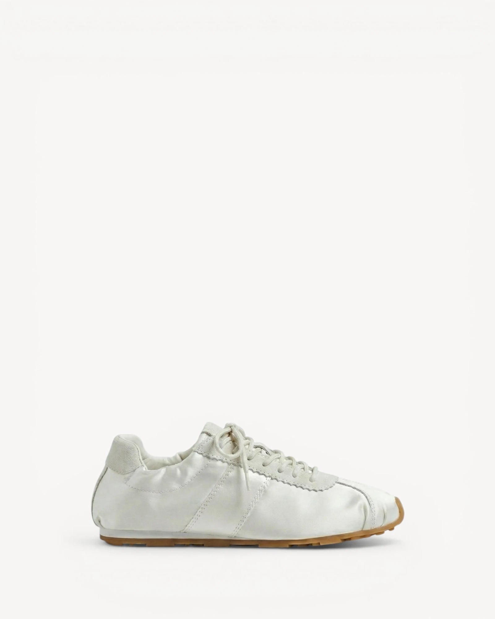 Satin Trainers - White